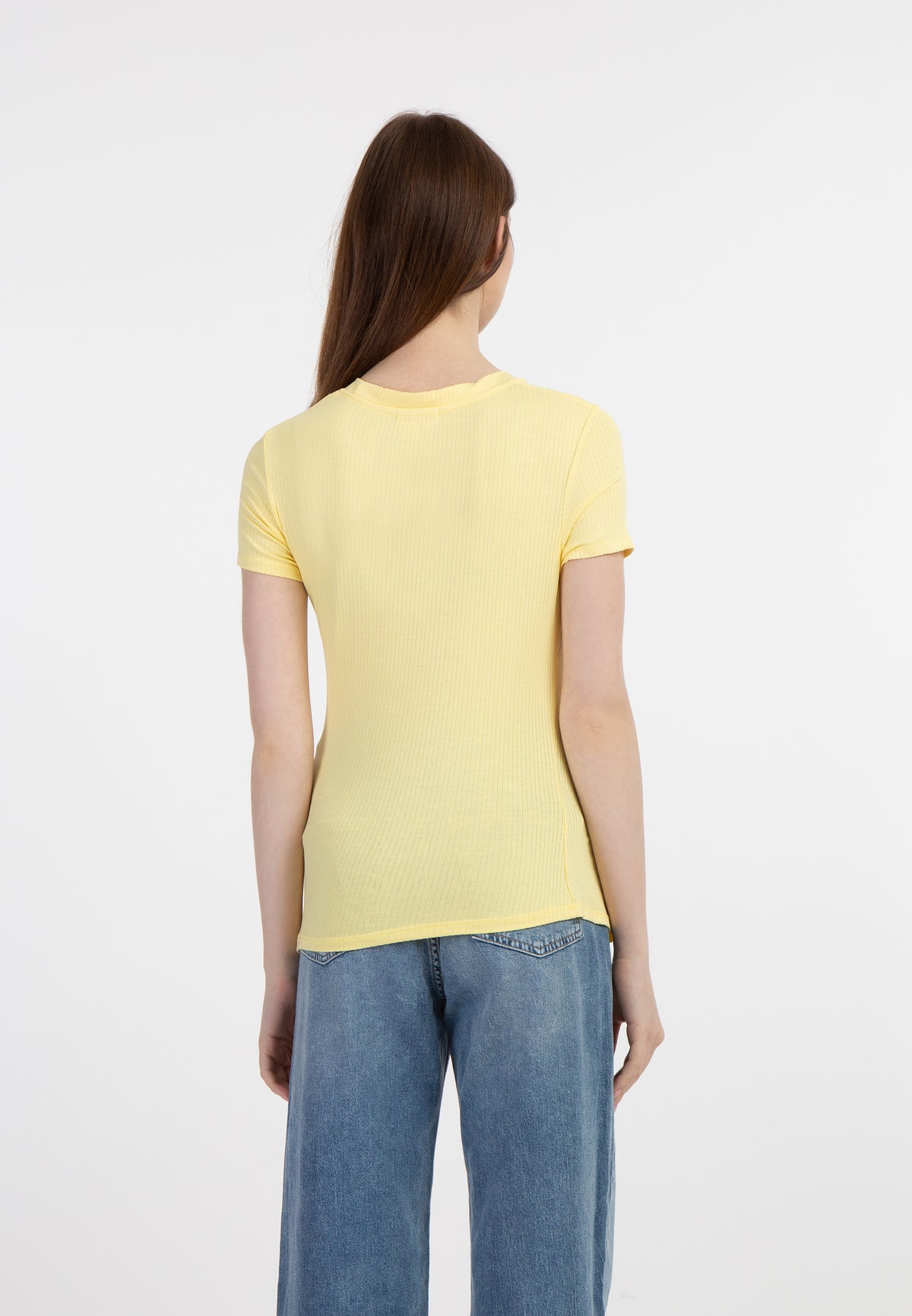 myMo Women's Jersey Shirt Made Of Ribbed Knit