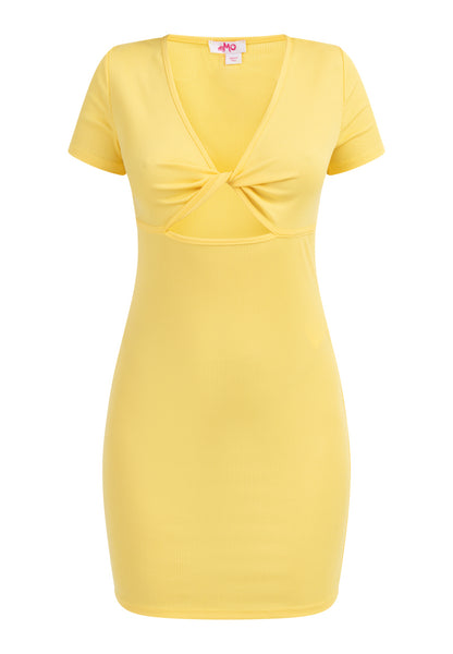 myMo Women's Ribbed Knit Mini Dress