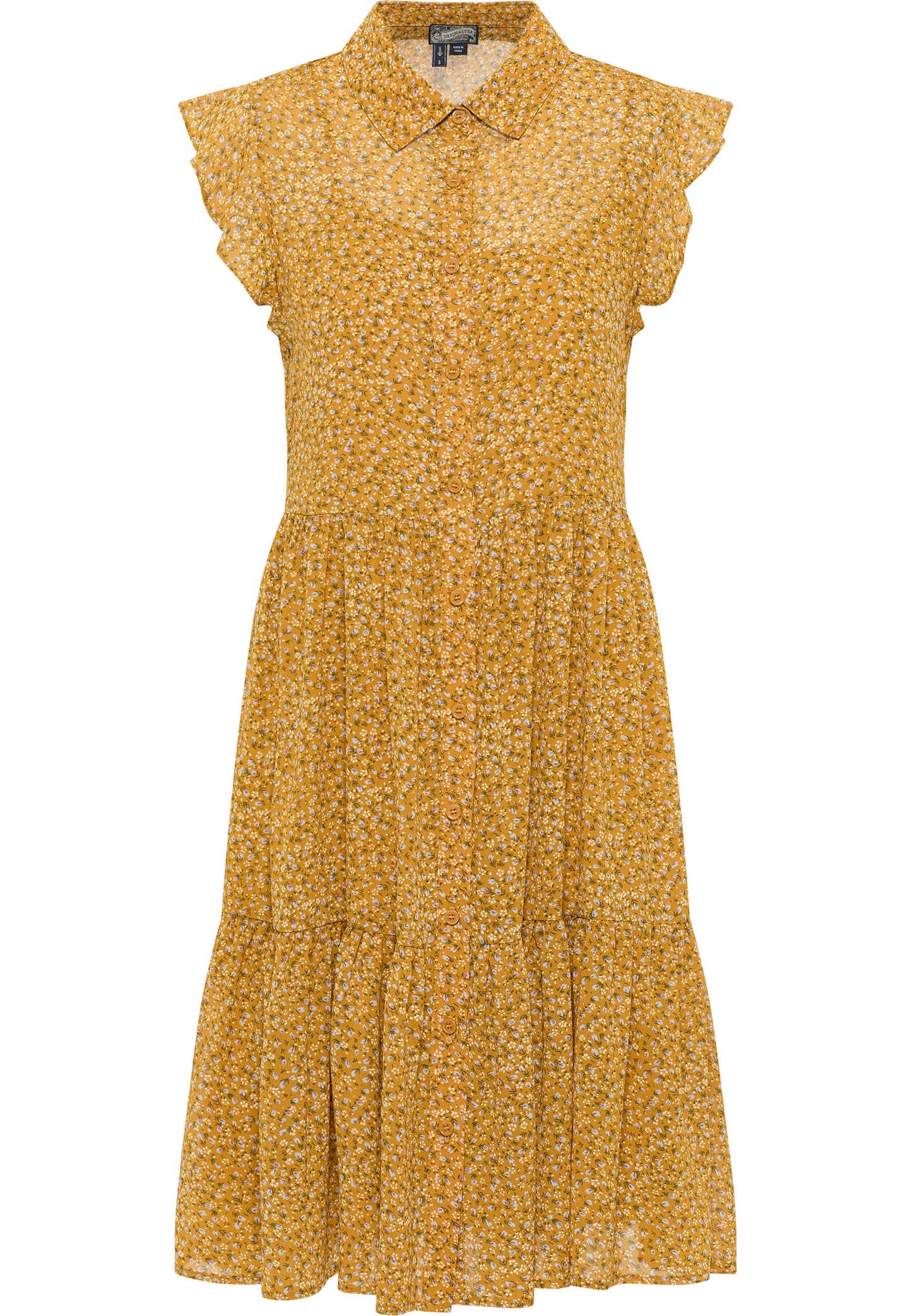 DreiMaster Vintage Damen Blusenkleid