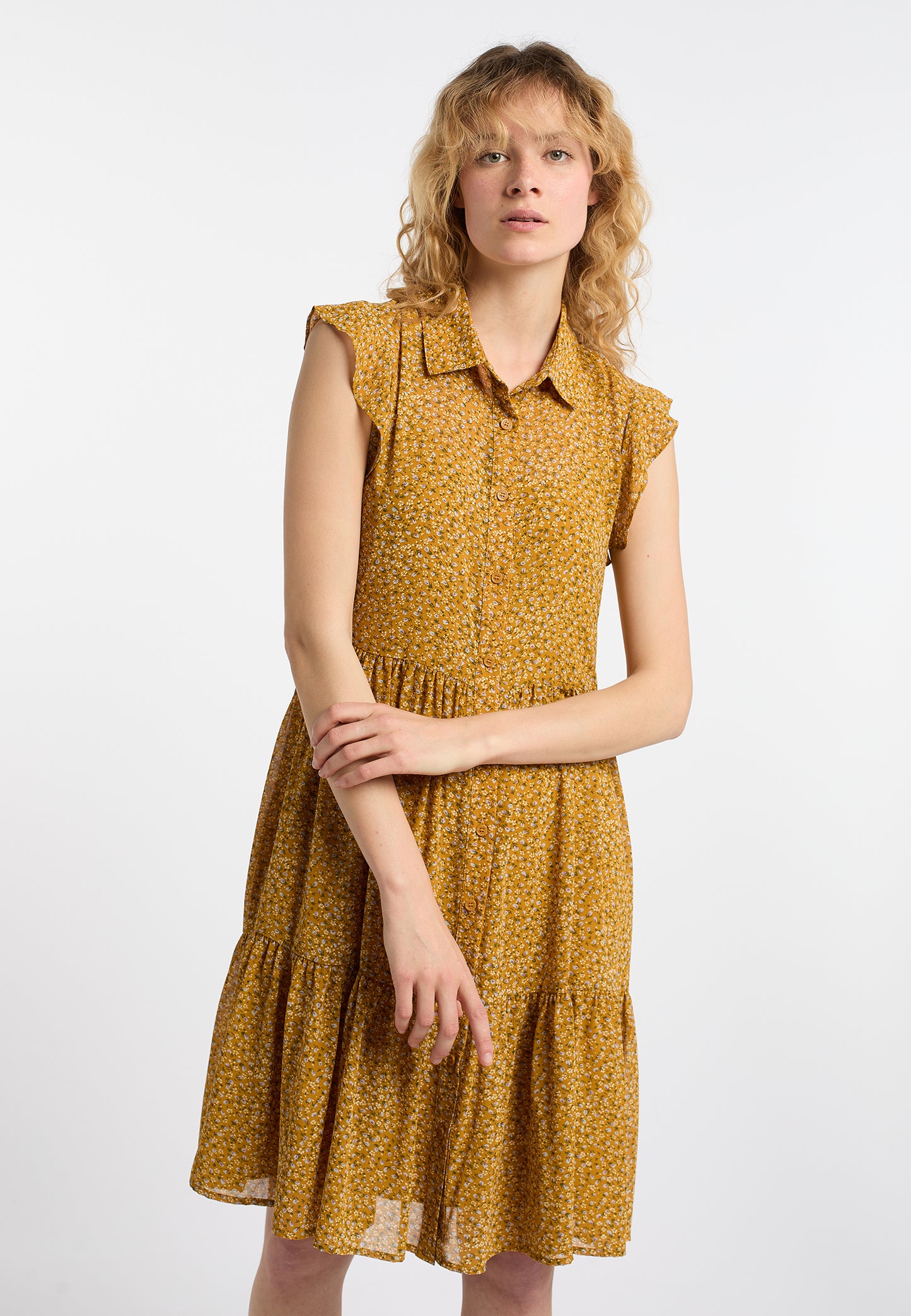 DreiMaster Vintage Damen Blusenkleid