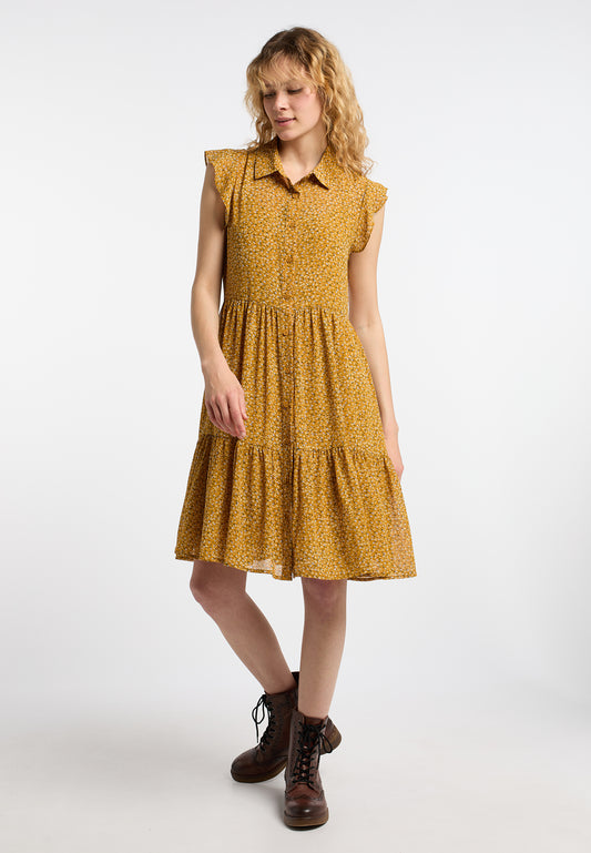 DreiMaster Vintage Damen Blusenkleid