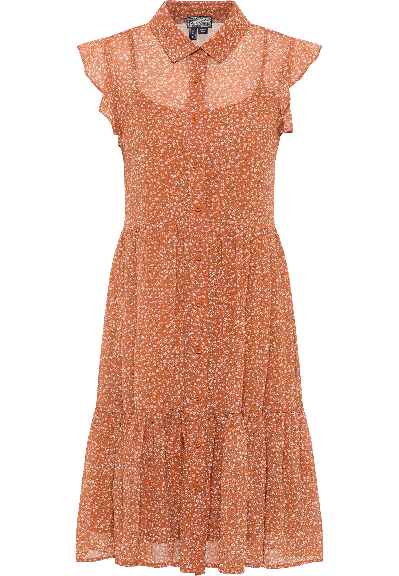 DreiMaster Vintage Damen Blusenkleid