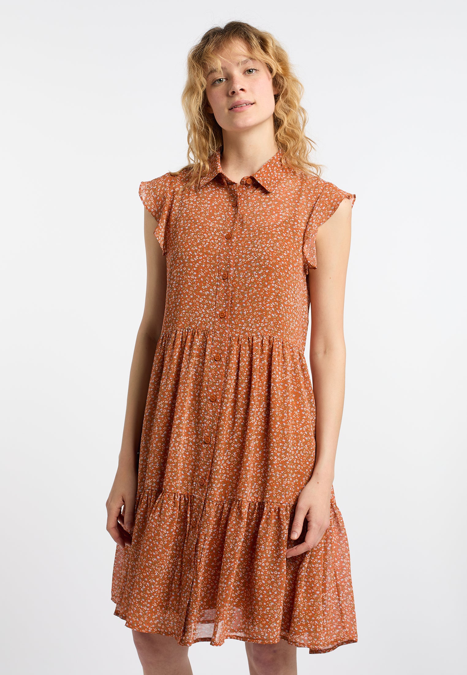 DreiMaster Vintage Damen Blusenkleid