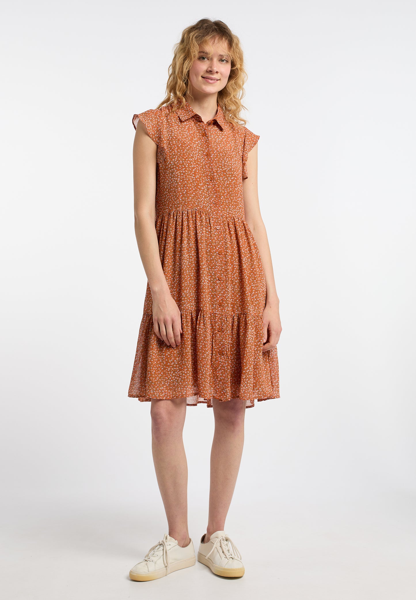 DreiMaster Vintage Damen Blusenkleid