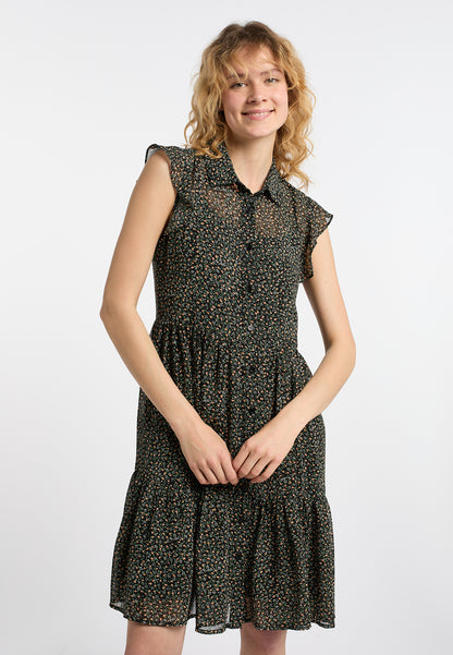 DreiMaster Vintage Damen Blusenkleid