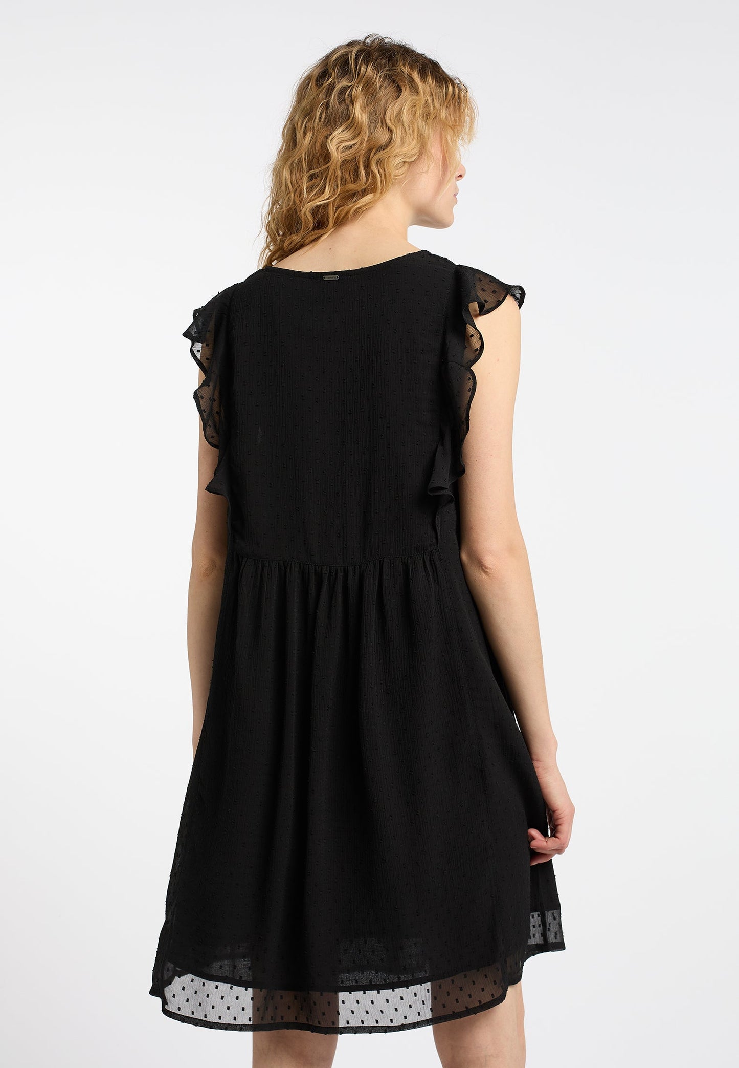 Dreimaster vintage Women's Midi Dress With Ruffles