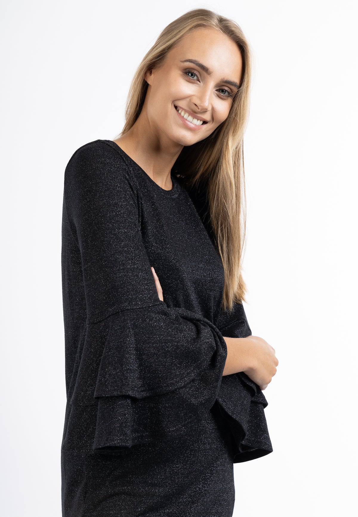 Albee Women's Dress With Shiny Yarn