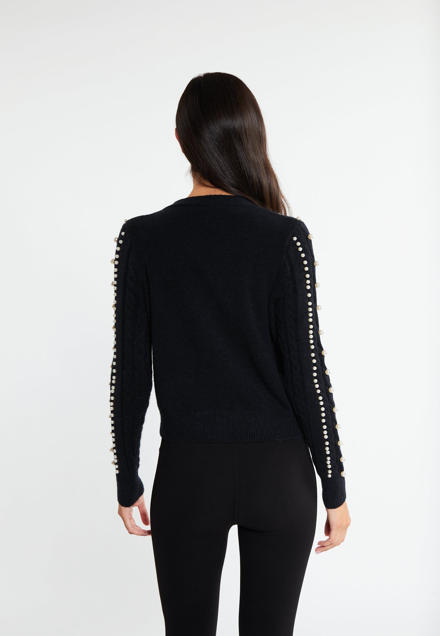 faina Strickjacke mit Perlen