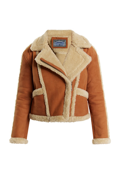 DreiMaster Vintage Damen Leder Biker Jacke