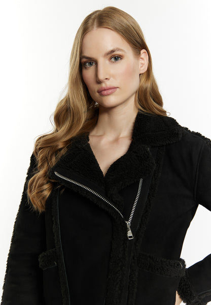 DreiMaster Vintage Damen Leder Biker Jacke