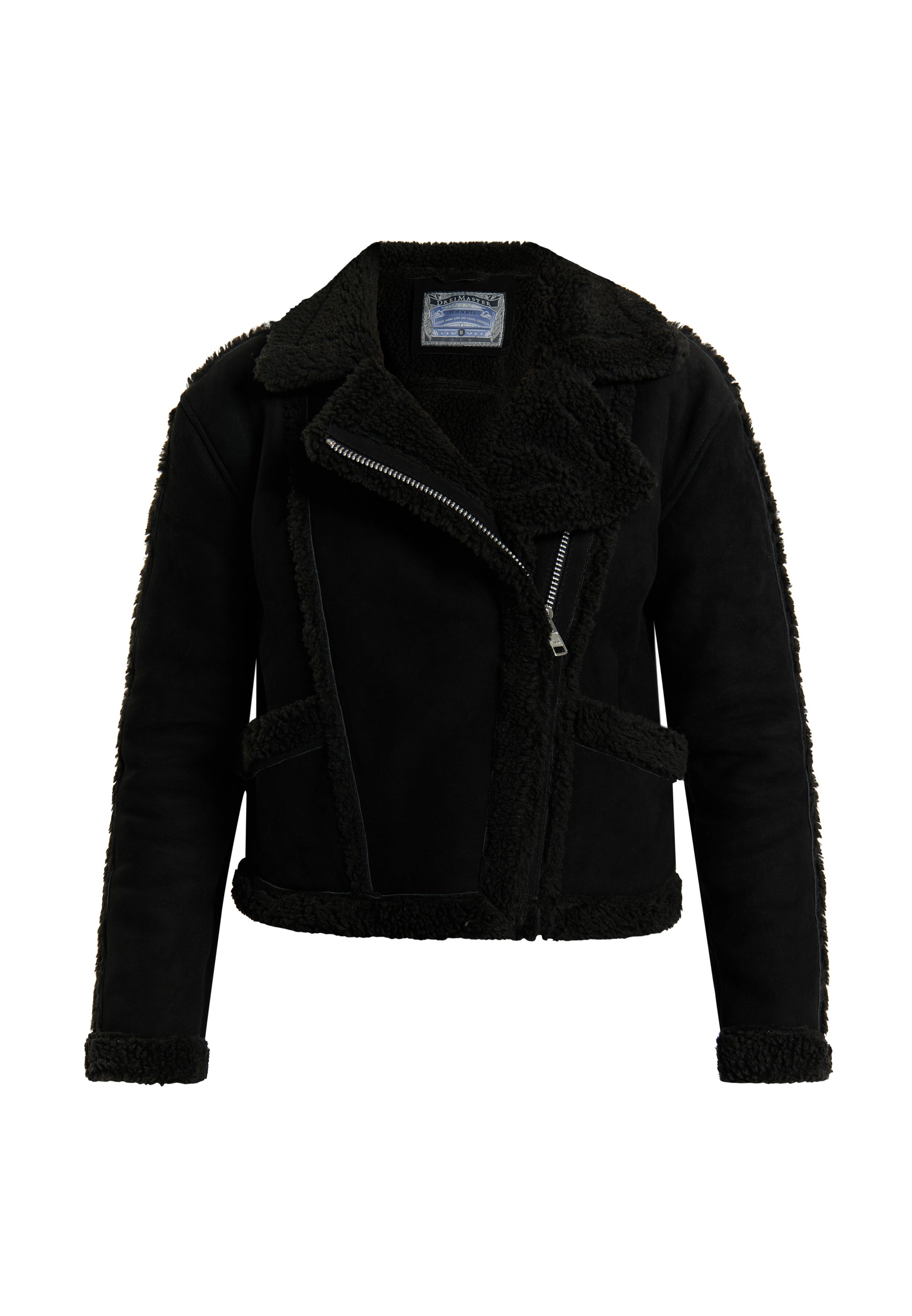 DreiMaster Vintage Damen Leder Biker Jacke