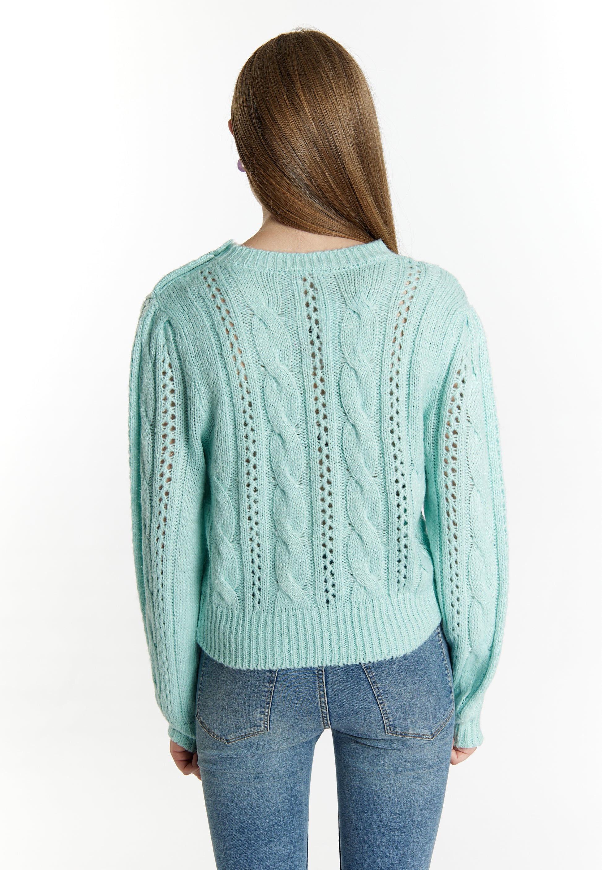 myMo Women's Strickpullover Blonda