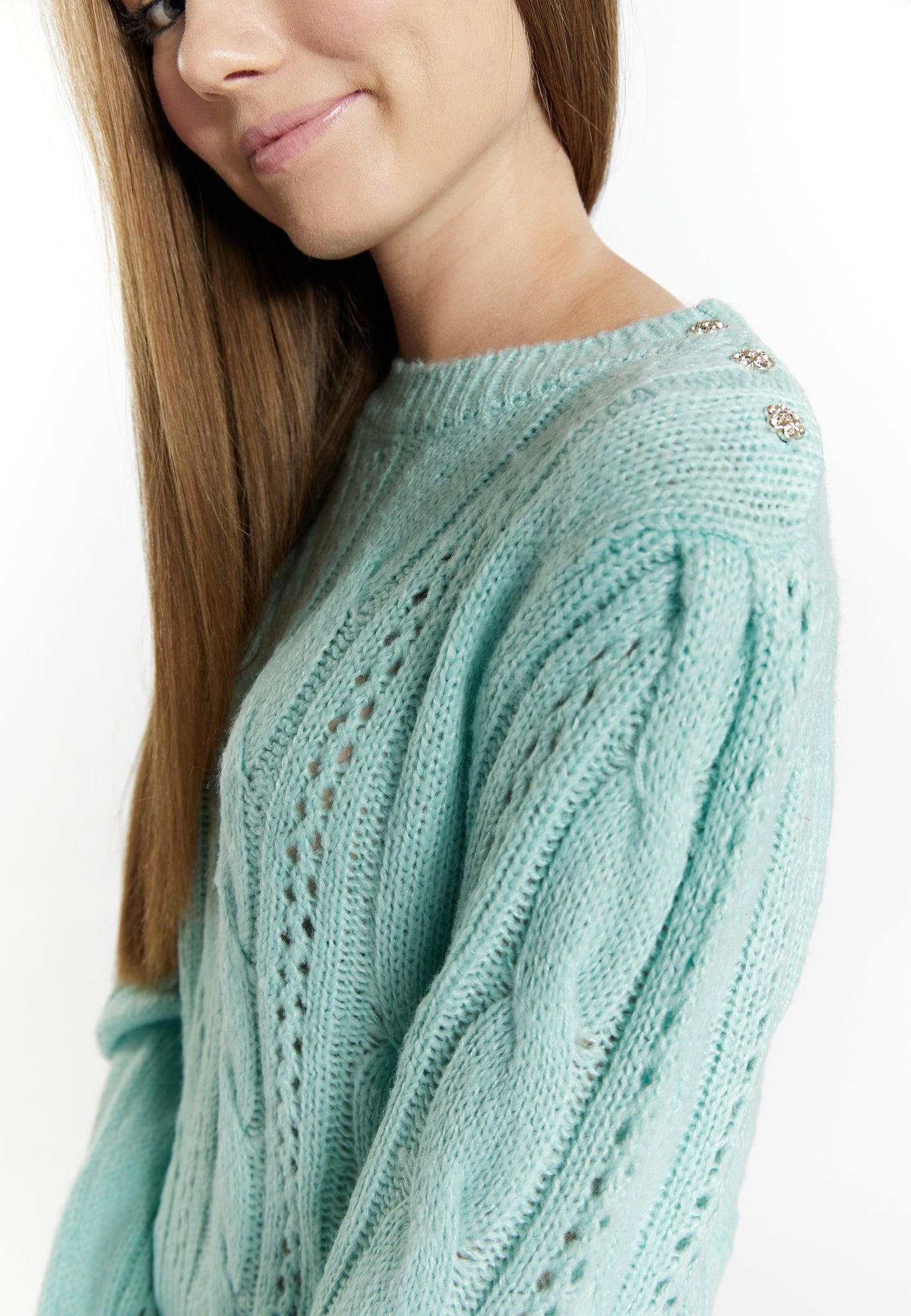 myMo Women's Strickpullover Blonda