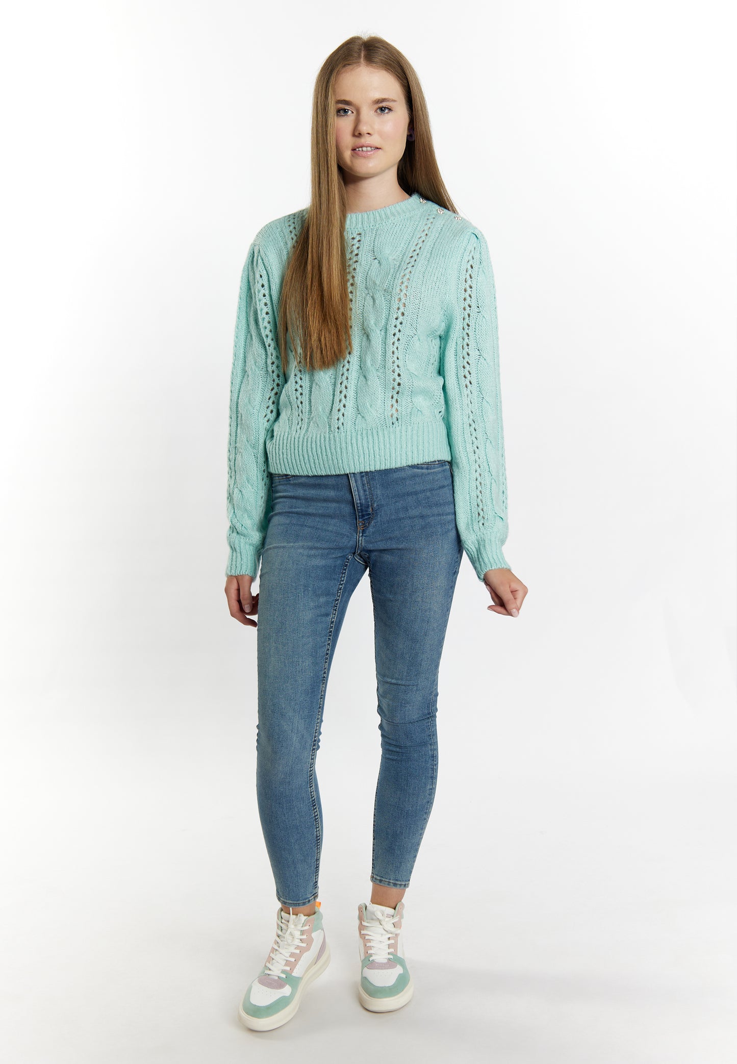 myMo Women's Strickpullover Blonda