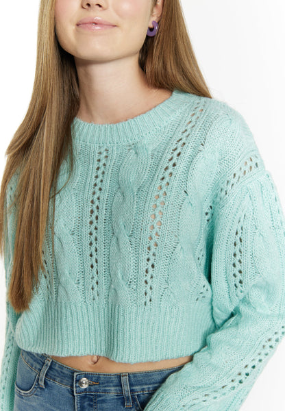 Mymo Women's Knit Cropped Sweater