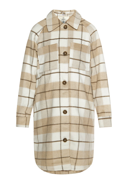DreiMaster Vintage Damen Shirt Jacke mit Karomuster