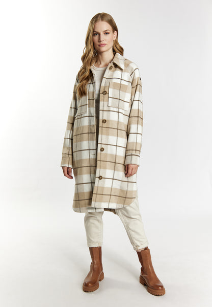 DreiMaster Vintage Damen Shirt Jacke mit Karomuster