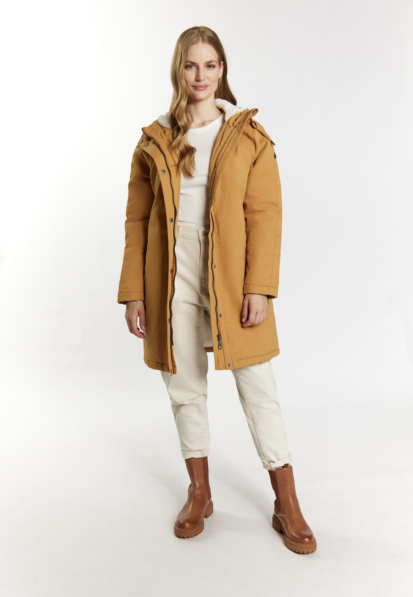 Dreimaster vintage Women's Winter Parka + Shopping Bag - Set