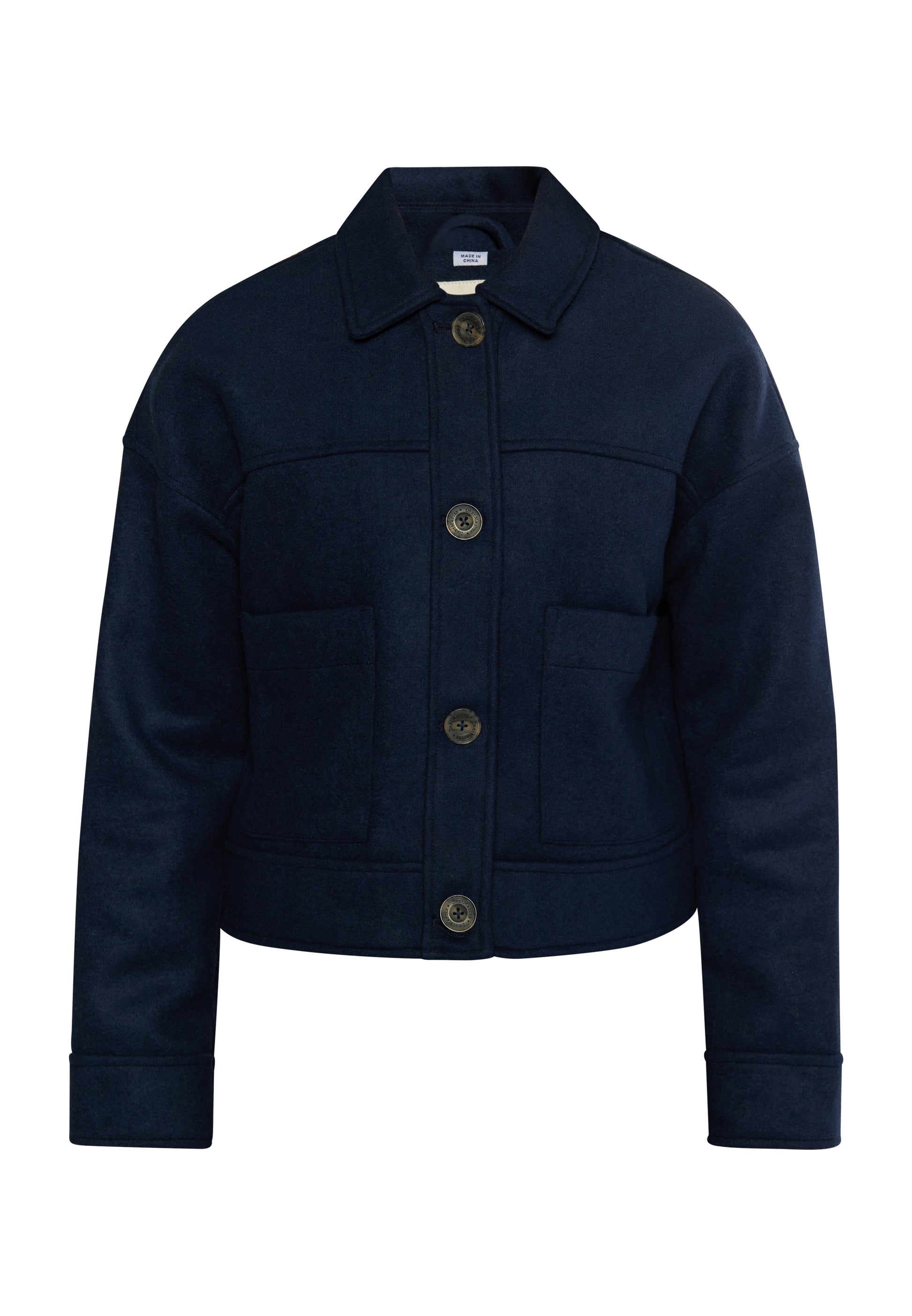 DreiMaster Vintage Damen �bergangsjacke aus einer Wollmischung