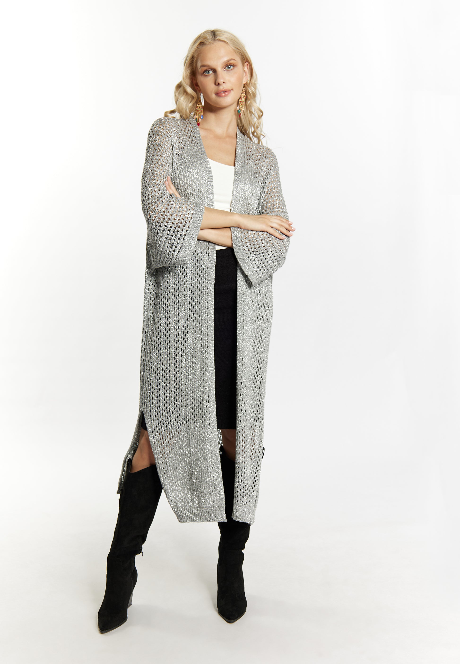 IZIA Damen Strickjacke