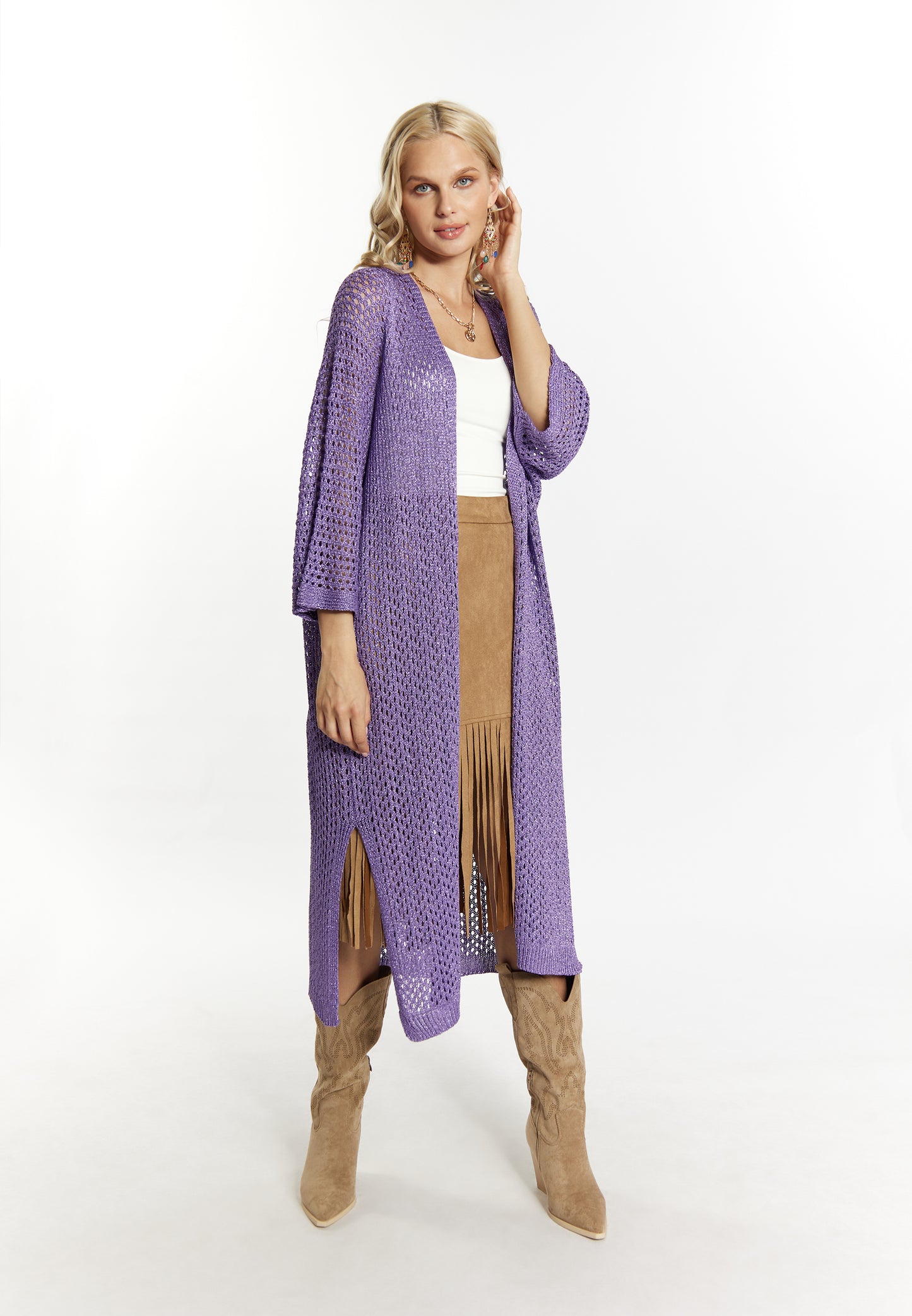 IZIA Damen Strickjacke