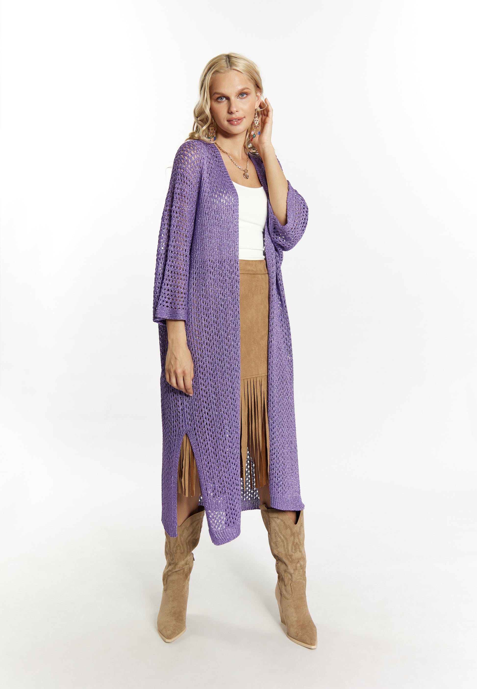 IZIA Damen Strickjacke