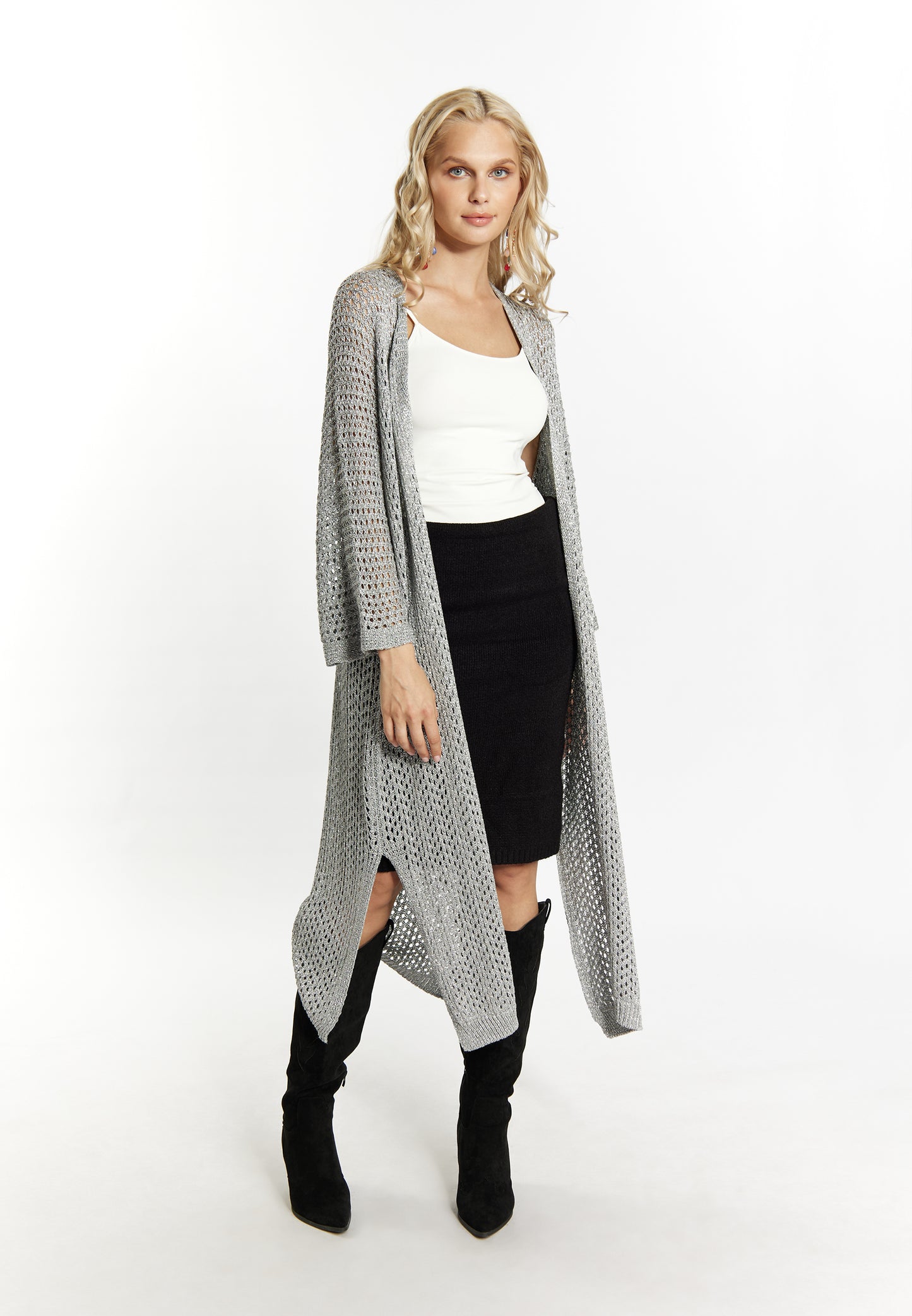 IZIA Damen Strickjacke