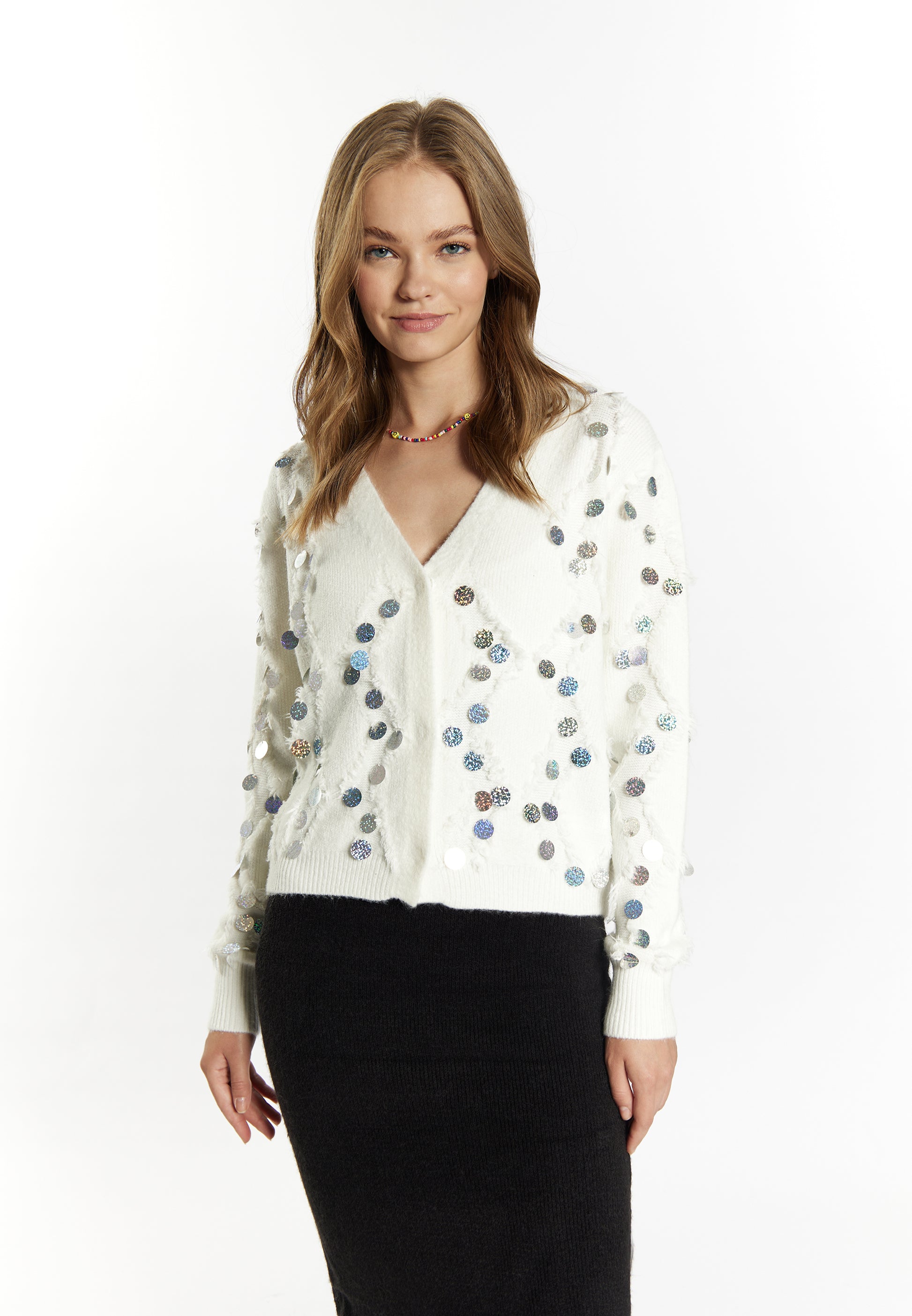 IZIA Damen Strickjacke