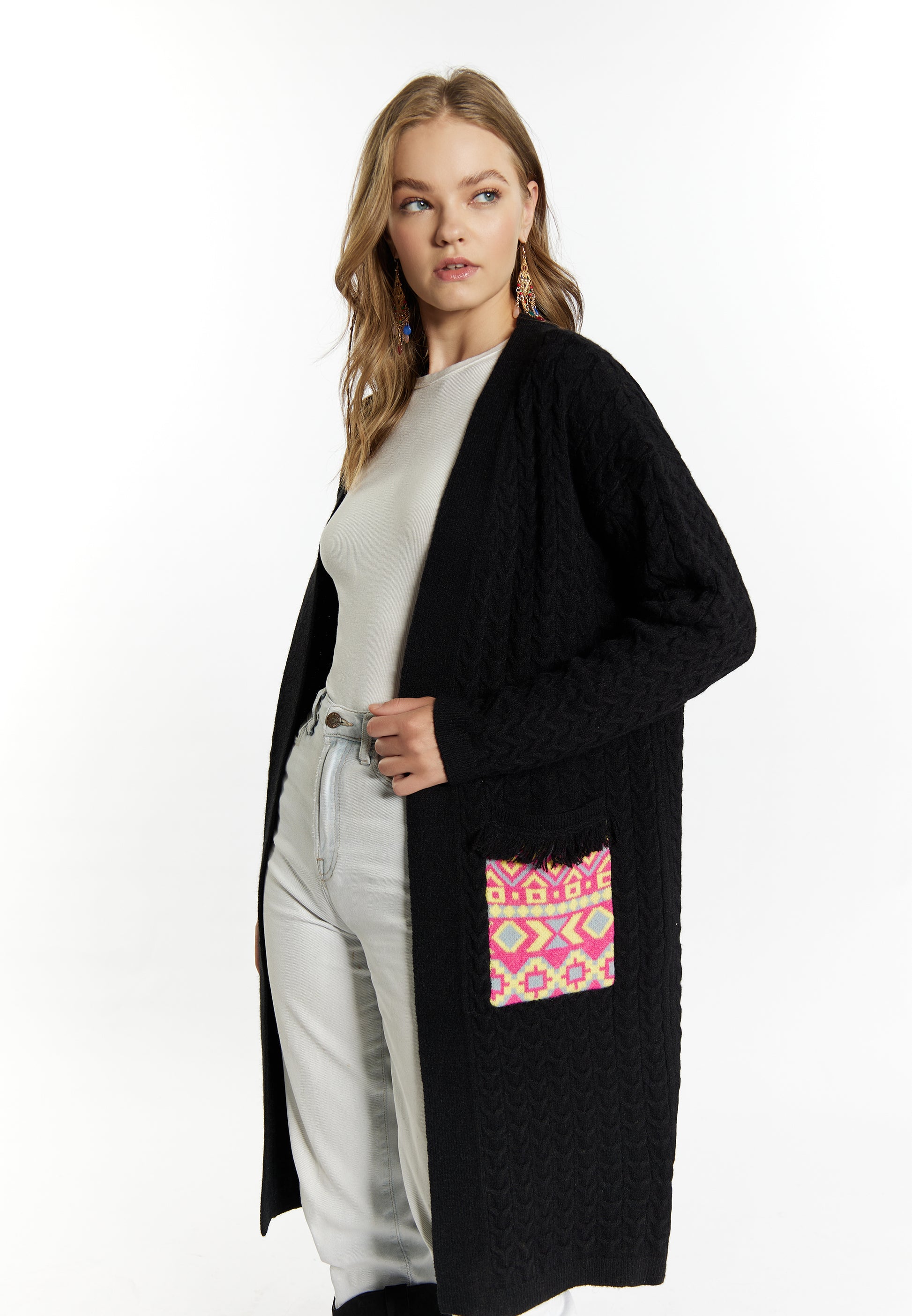 IZIA Damen Strickjacke