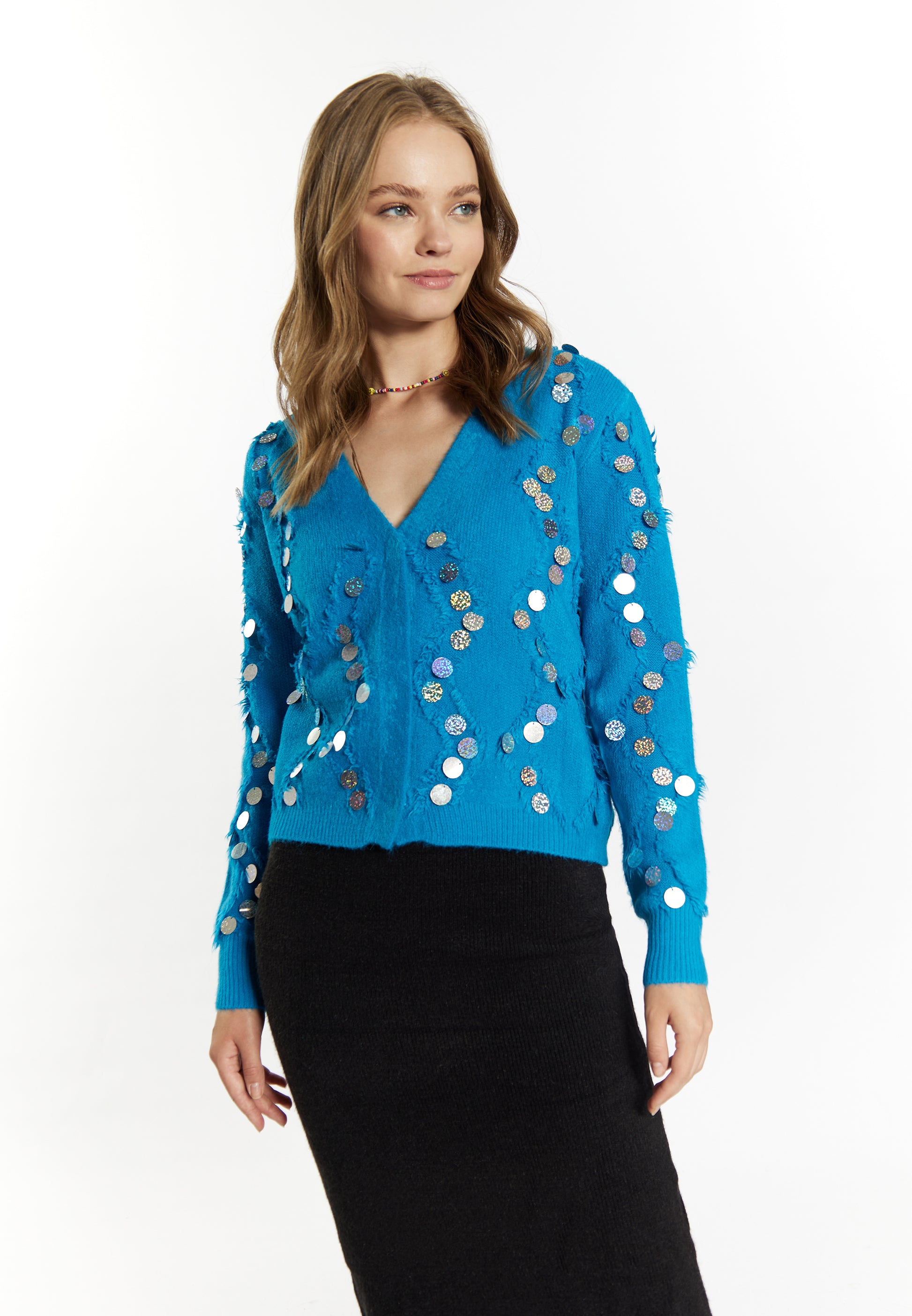 IZIA Damen Strickjacke