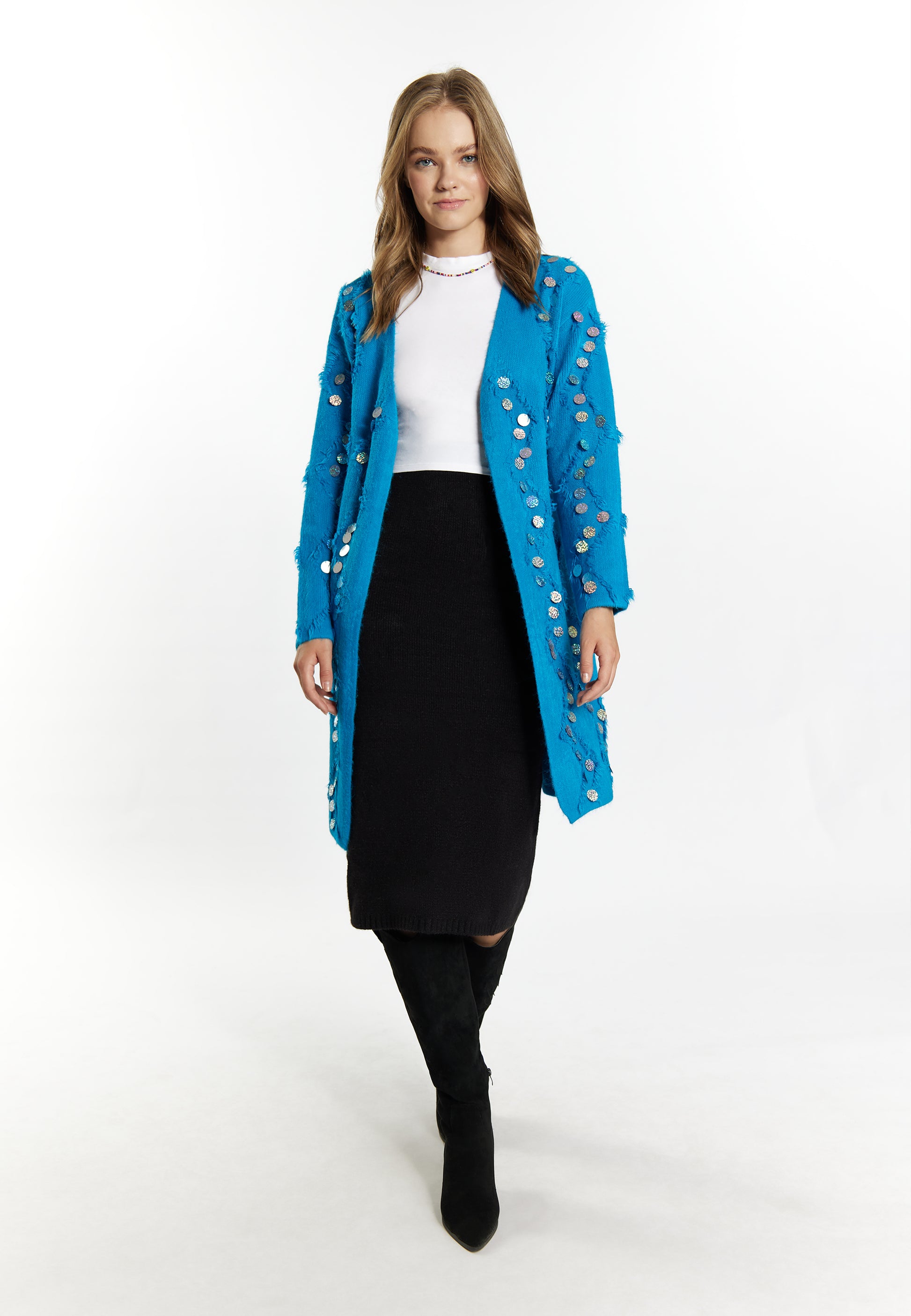 IZIA Damen Strickjacke