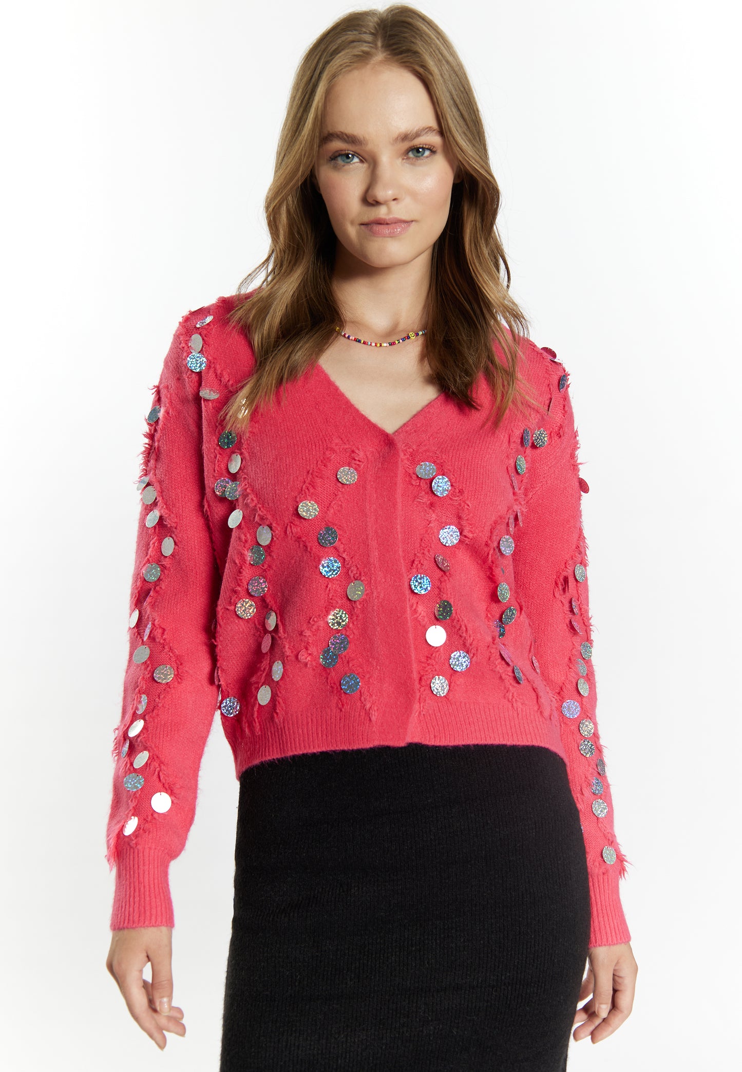 IZIA Damen Strickjacke