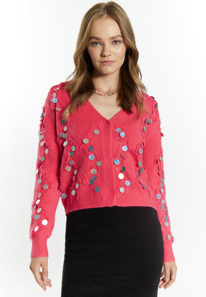 IZIA Damen Strickjacke