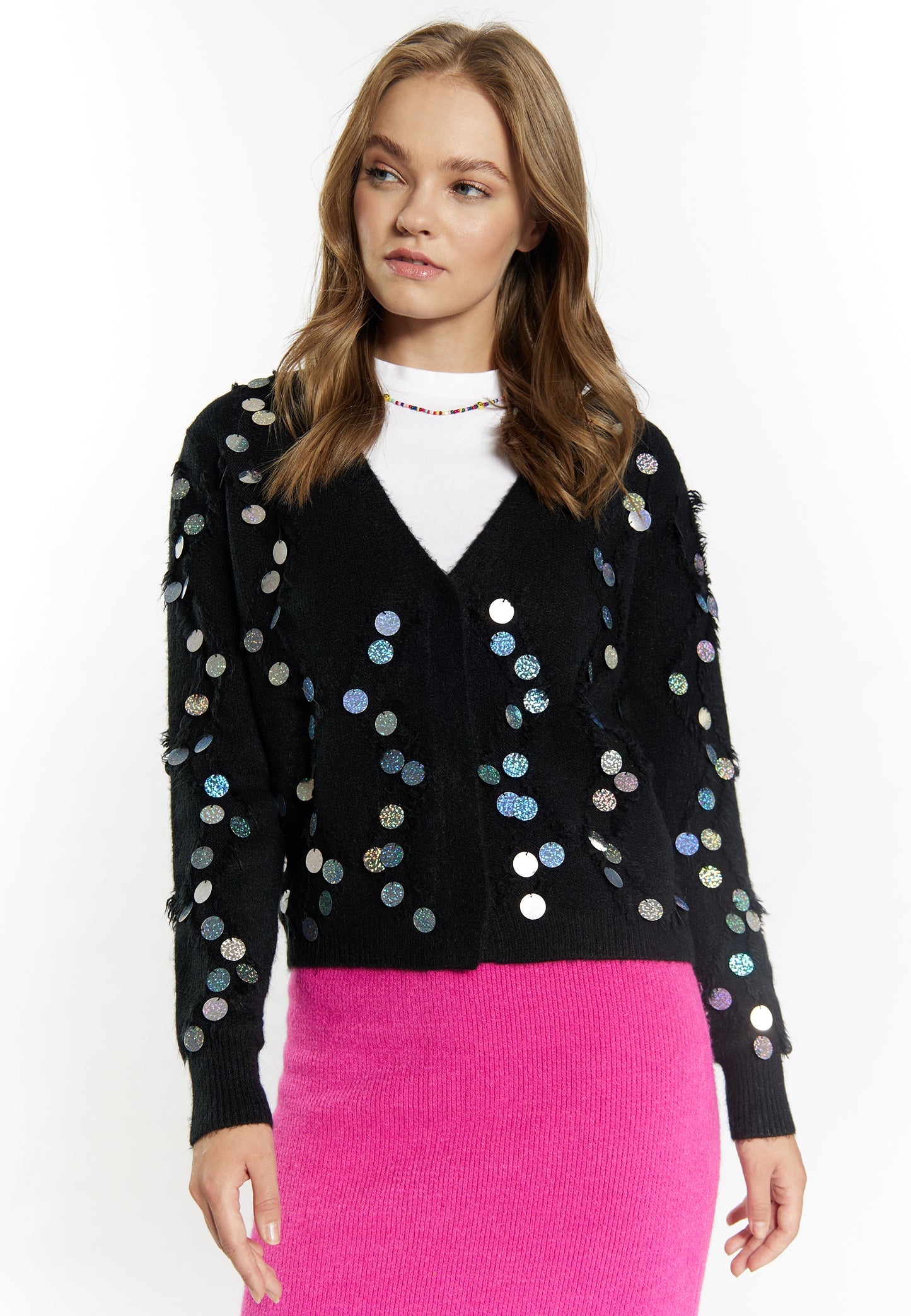 IZIA Damen Strickjacke
