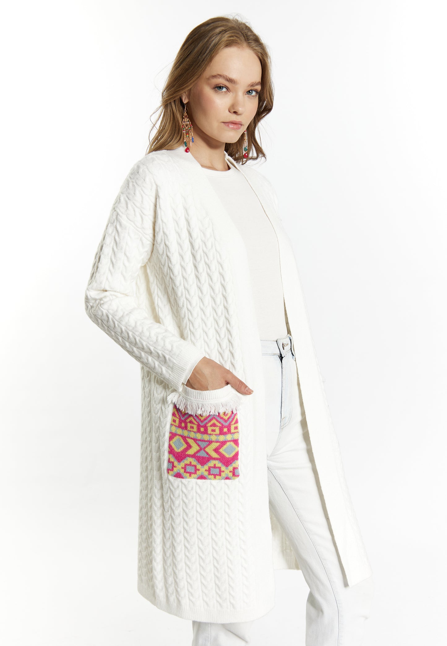 IZIA Damen Strickjacke