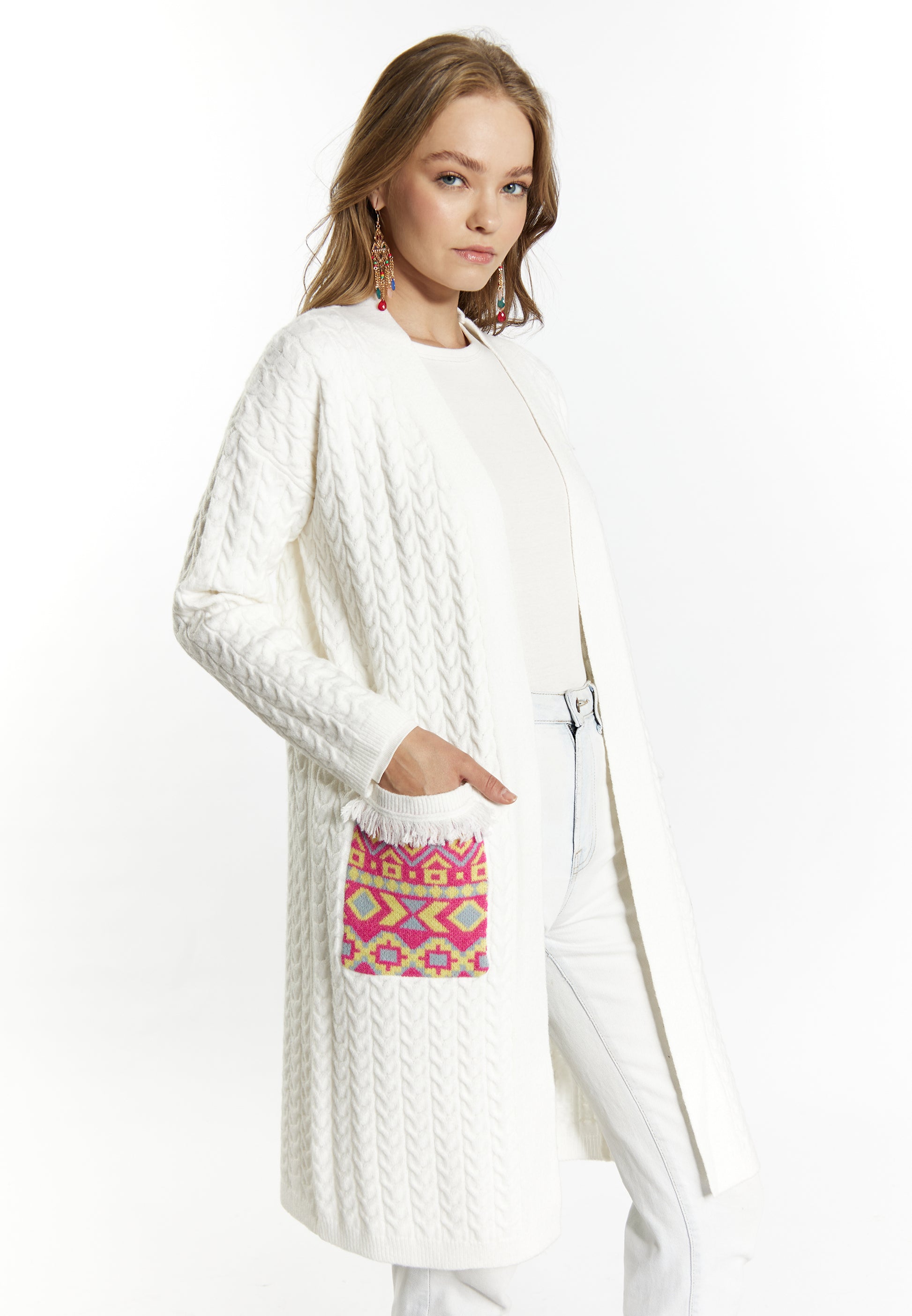 IZIA Damen Strickjacke