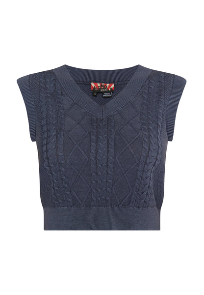 myMo ROCKS Damen Strickpullover Weste