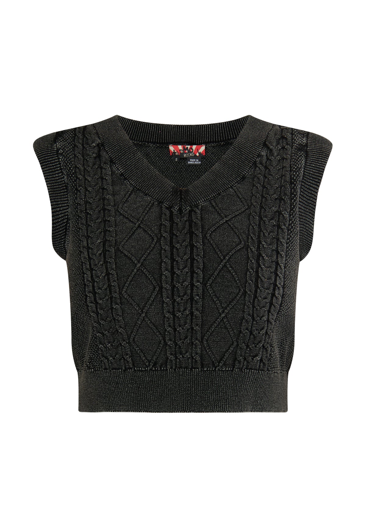 myMo ROCKS Damen Strickpullover Weste