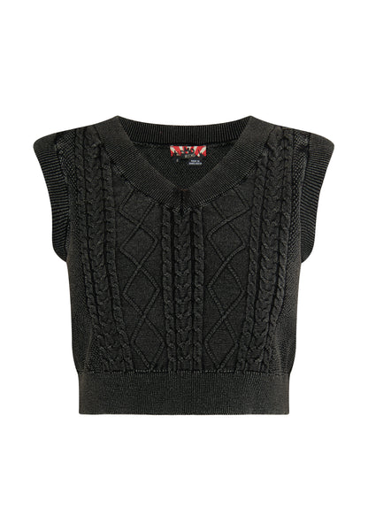 myMo ROCKS Damen Strickpullover Weste