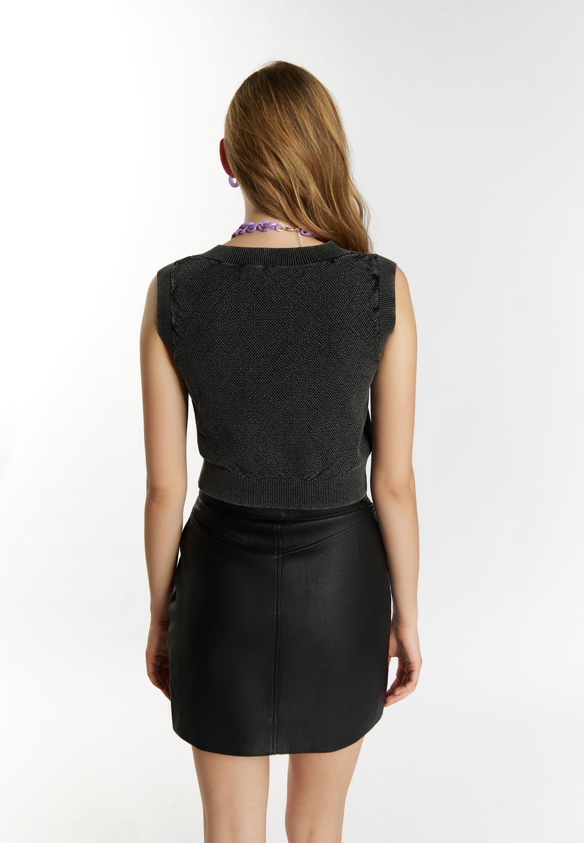 myMo ROCKS Damen Strickpullover Weste