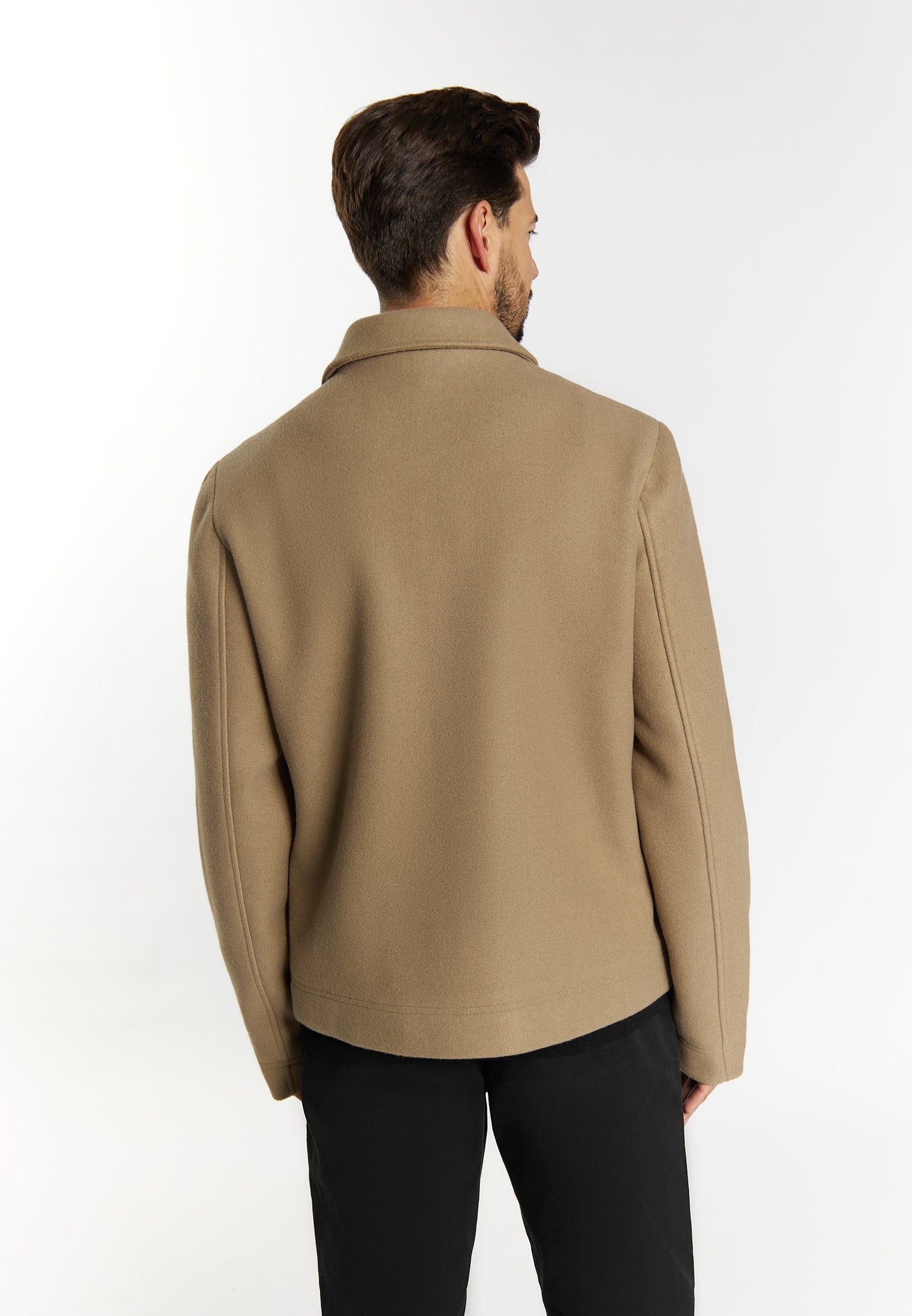DreiMaster Klassik Herren �bergangsjacke in Wolloptik