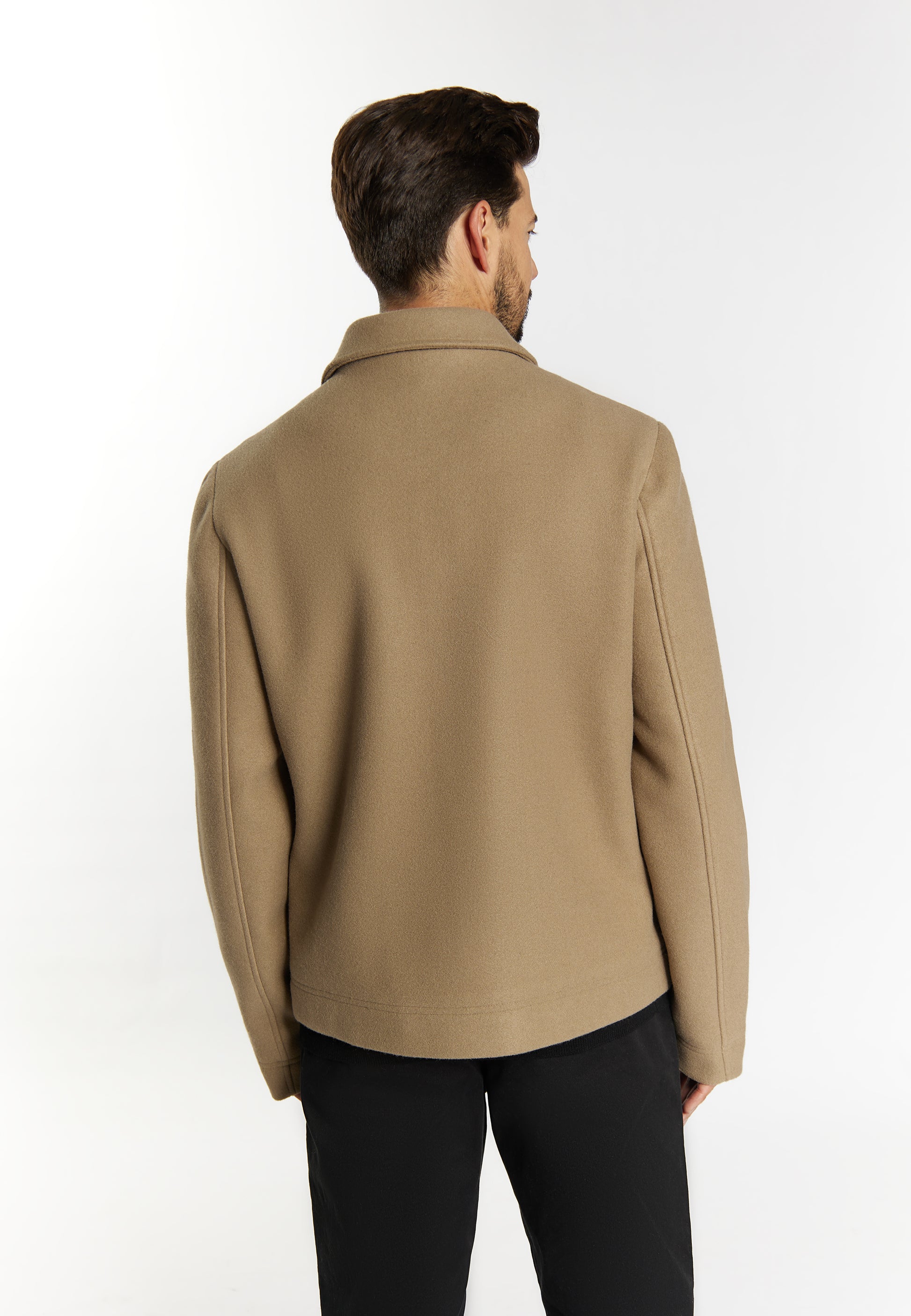 DreiMaster Klassik Herren �bergangsjacke in Wolloptik