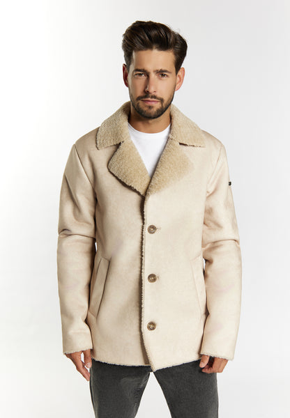 DreiMaster Vintage Herren �bergangsjacke aus Fellimitat