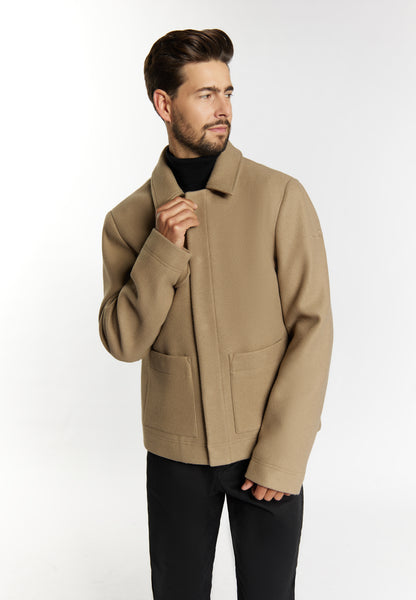 DreiMaster Klassik Herren �bergangsjacke in Wolloptik