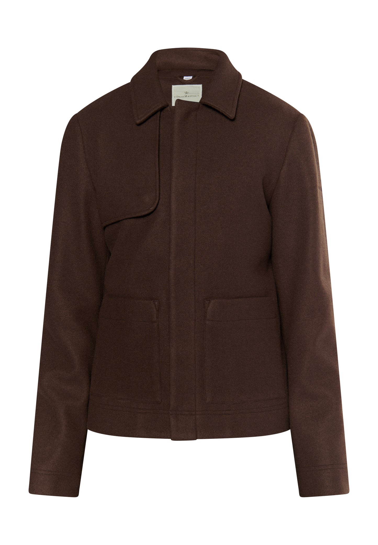 DreiMaster Klassik Herren �bergangsjacke in Wolloptik
