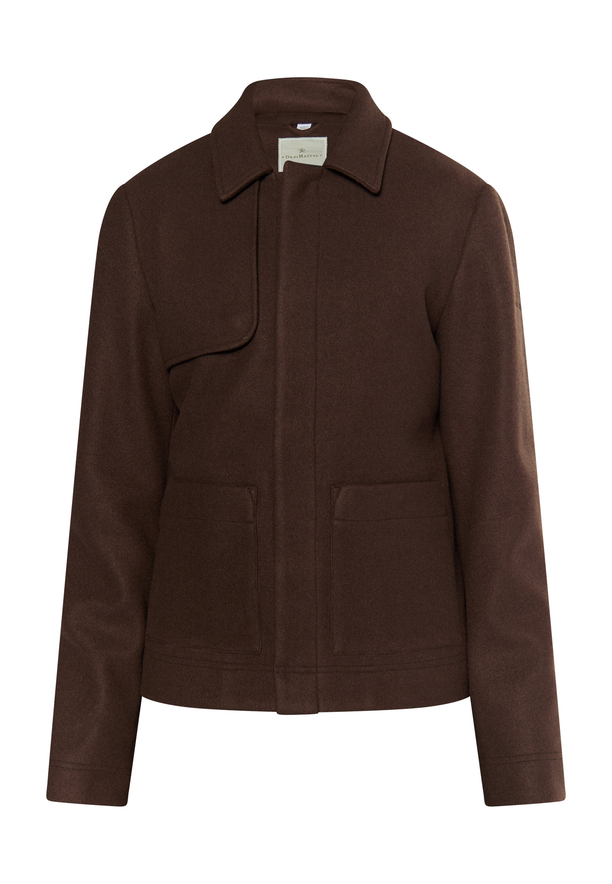 DreiMaster Klassik Herren �bergangsjacke in Wolloptik