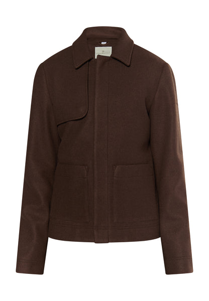 DreiMaster Klassik Herren �bergangsjacke in Wolloptik