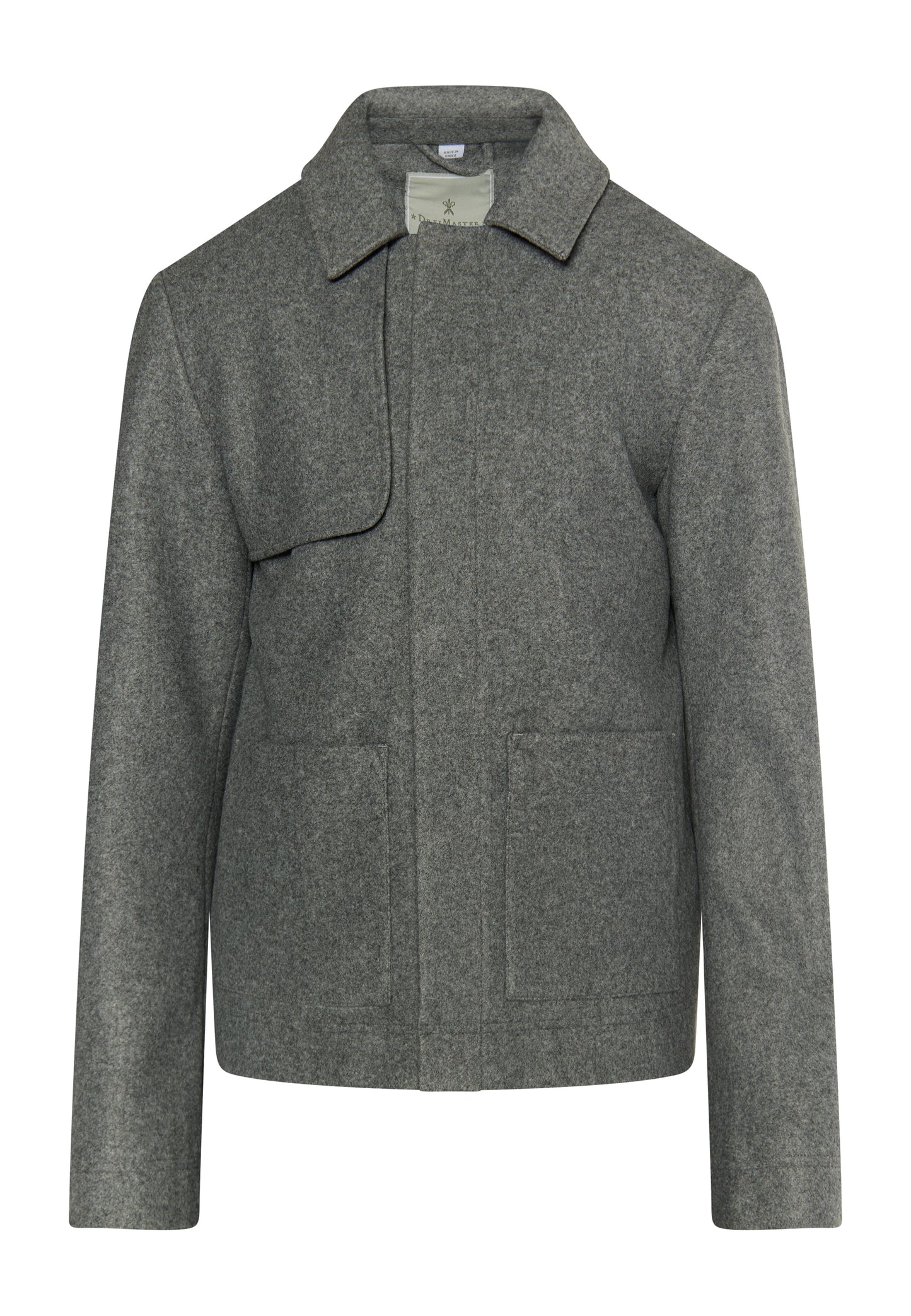 DreiMaster Klassik Herren �bergangsjacke in Wolloptik
