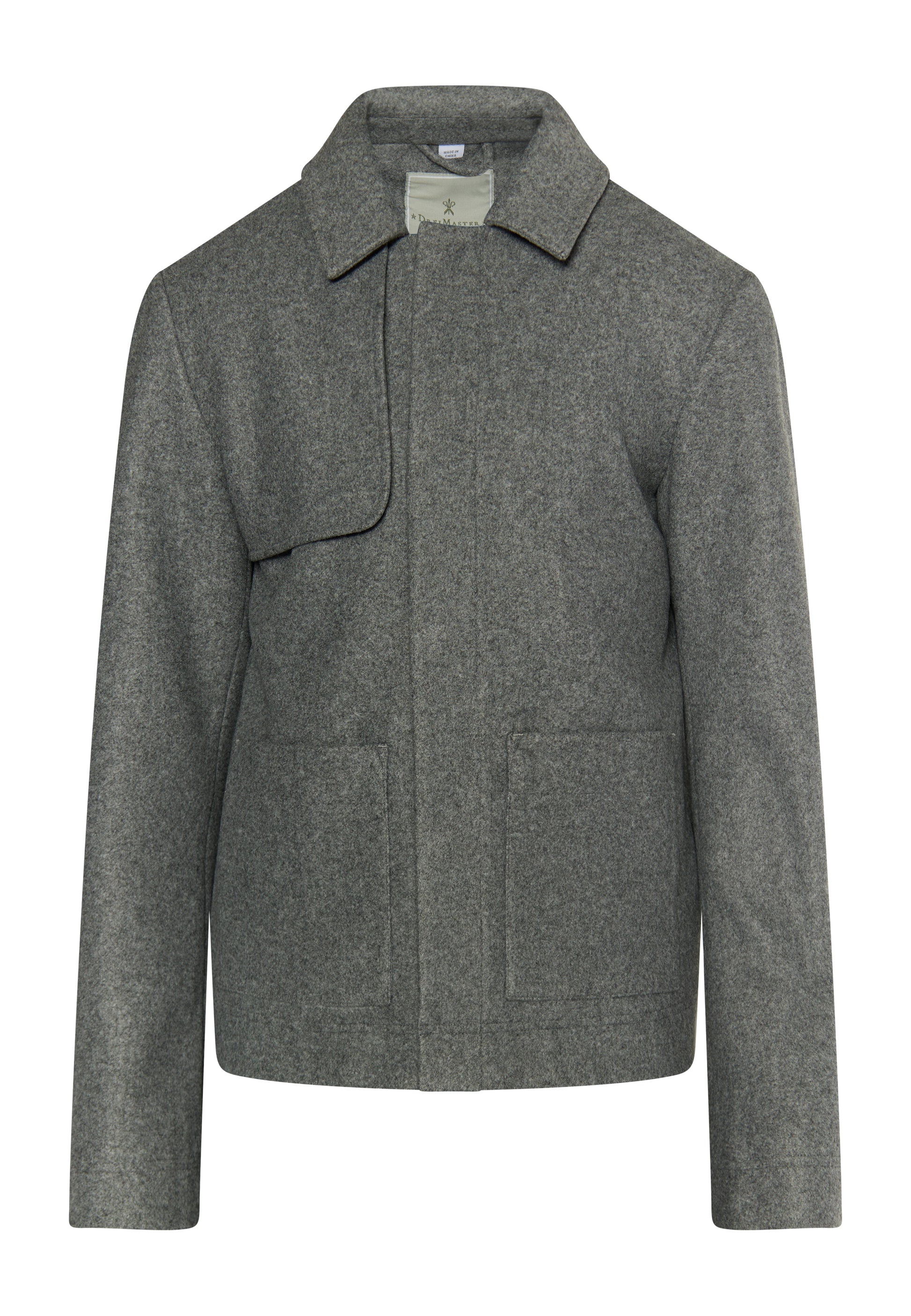 DreiMaster Klassik Herren �bergangsjacke in Wolloptik