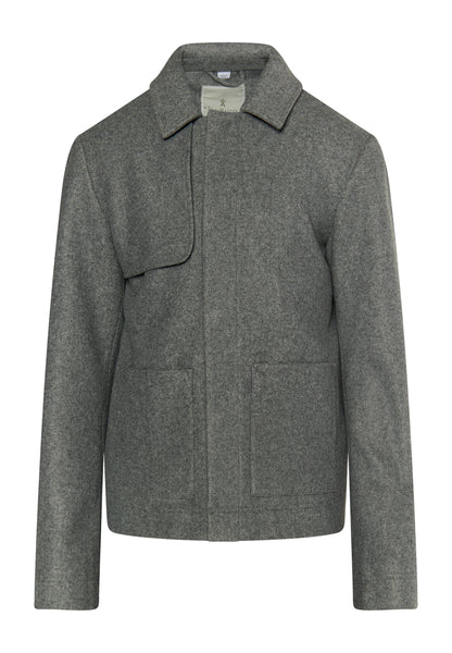 DreiMaster Klassik Herren �bergangsjacke in Wolloptik
